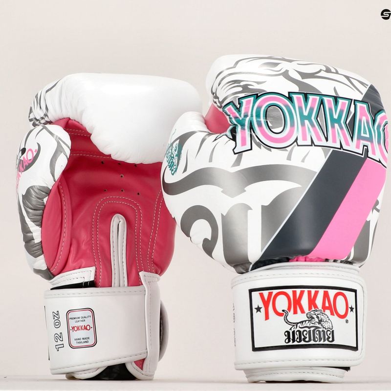 Rękawice bokserskie YOKKAO 90'S white 7