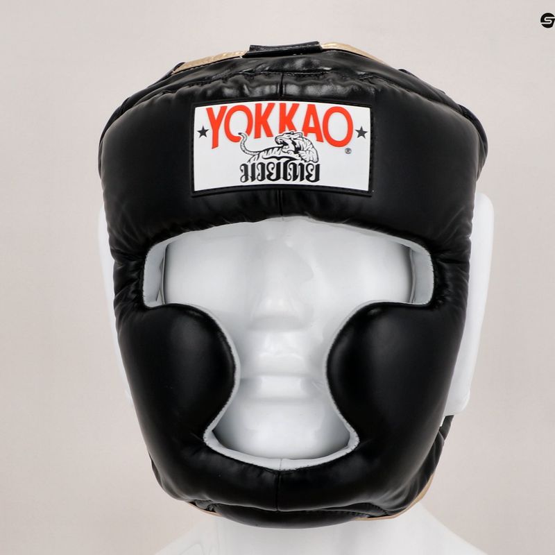 Kask bokserski męski YOKKAO Training Headguard black 11