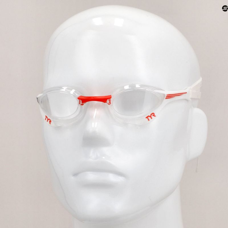 Okulary do pływania TYR Tracer-X Elite Racing clear/red/navy 10