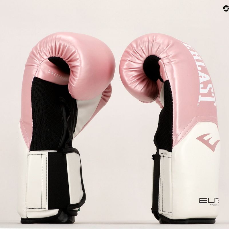 Rękawice bokserskie Everlast Pro Style Elite 2 pink/white 7