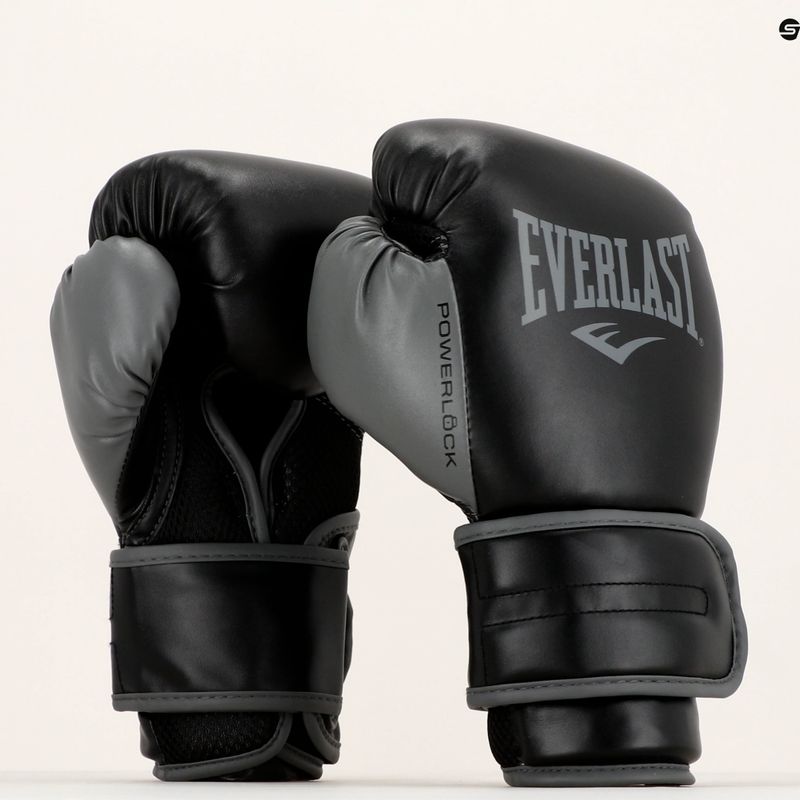 Rękawice bokserskie Everlast Powerlock 2 black 7