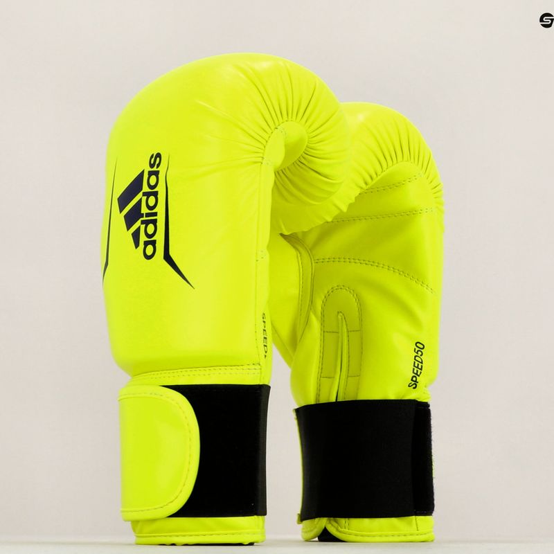 Rękawice bokserskie adidas Speed 50 yellow 7