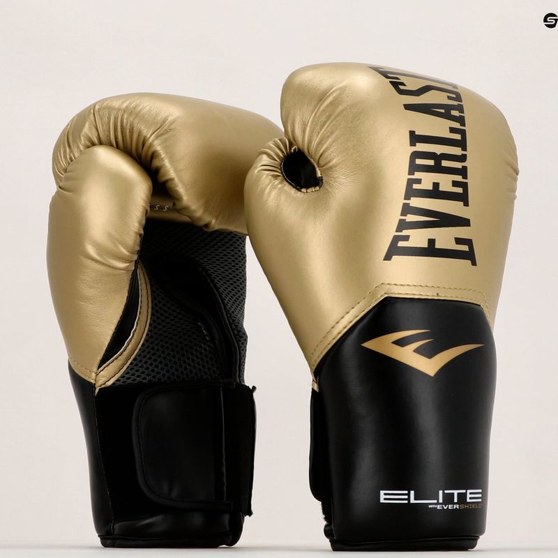 Rękawice bokserskie Everlast Pro Style Elite 2 gold 8