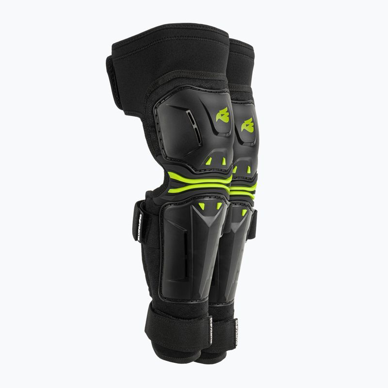 Ochraniacze rowerowe na kolana dziecięce Bluegrass Big Horn Jr black/green