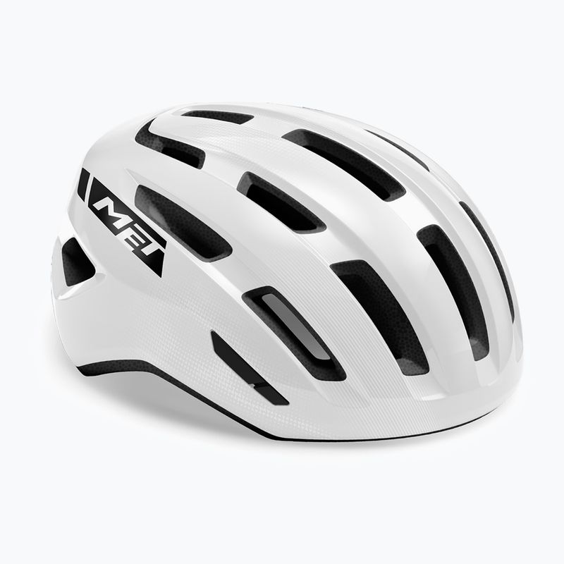 Kask rowerowy MET Miles white glossy