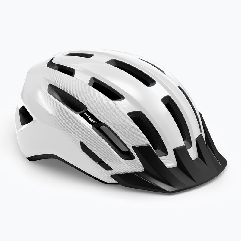 Kask rowerowy MET Downtown white glossy 6