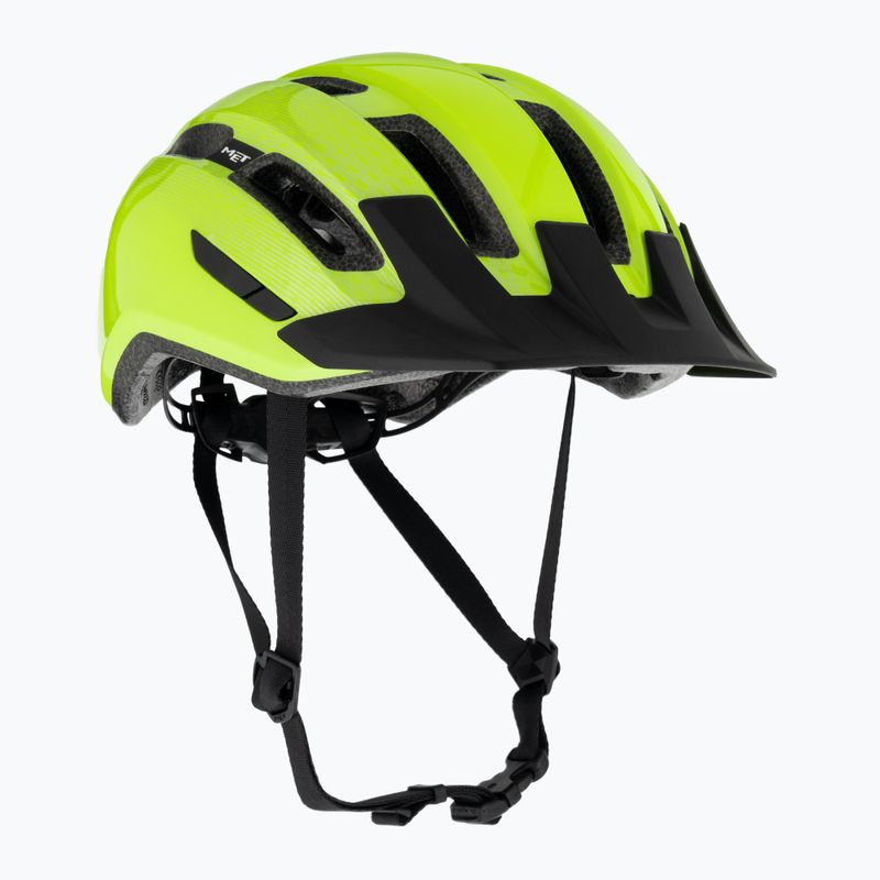 Kask rowerowy MET Downtown fluo yellow glossy