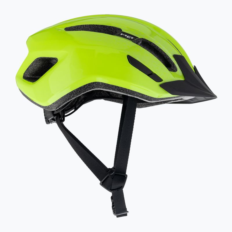 Kask rowerowy MET Downtown fluo yellow glossy 4