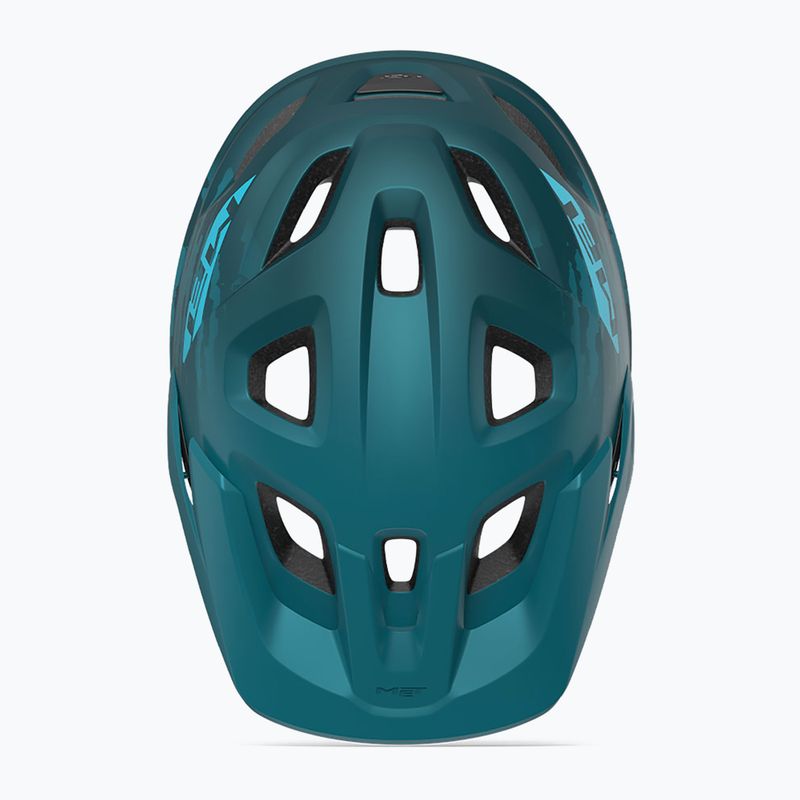 Kask rowerowy MET Echo niebieski 3HM118CE00MBL2 8