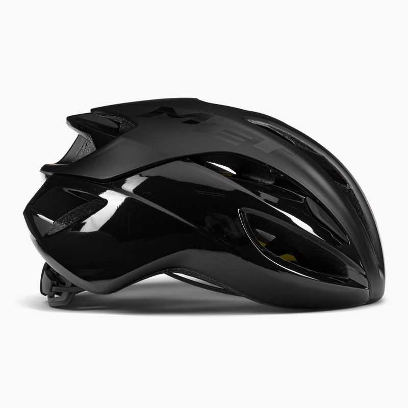 Kask rowerowy MET Rivale II Mips black matt glossy 3