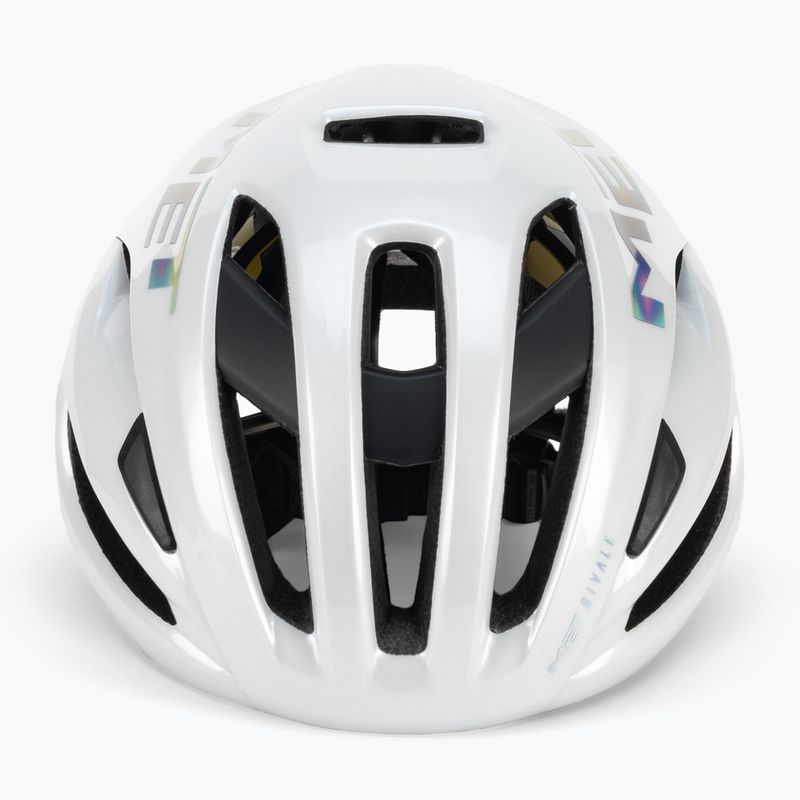 Kask rowerowy MET Rivale II Mips white holographic glossy 2