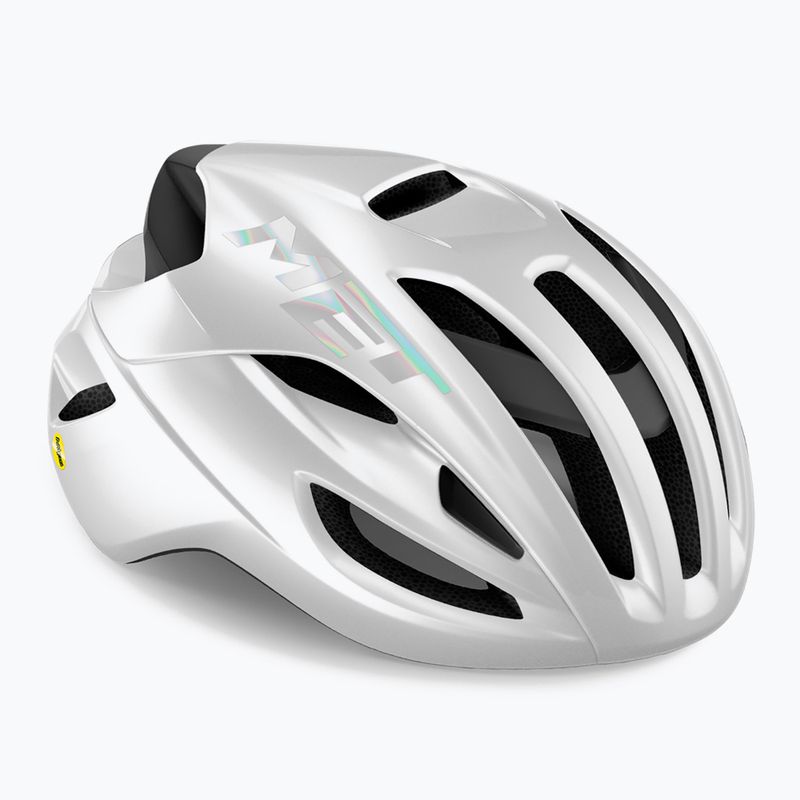 Kask rowerowy MET Rivale II Mips white holographic glossy 6