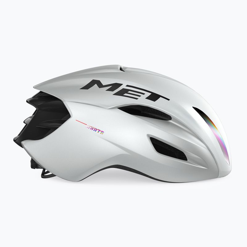 Kask rowerowy MET Manta MIPS white holographic glossy 3