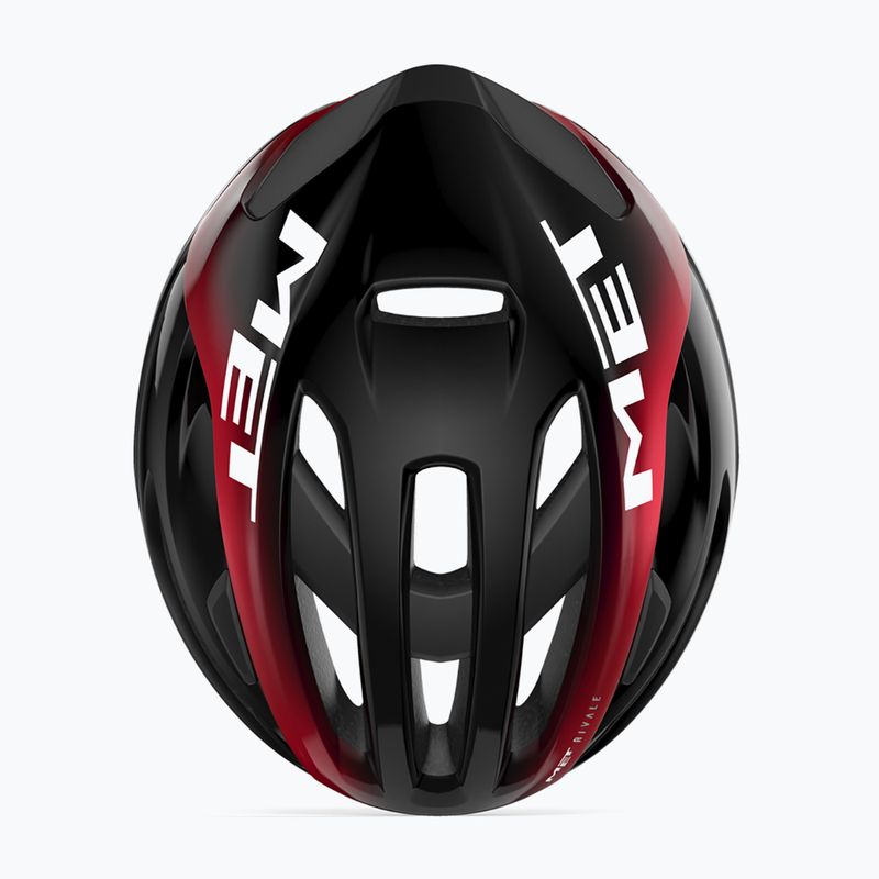 Kask rowerowy MET Rivale II Mips black/ red metallic glossy 4