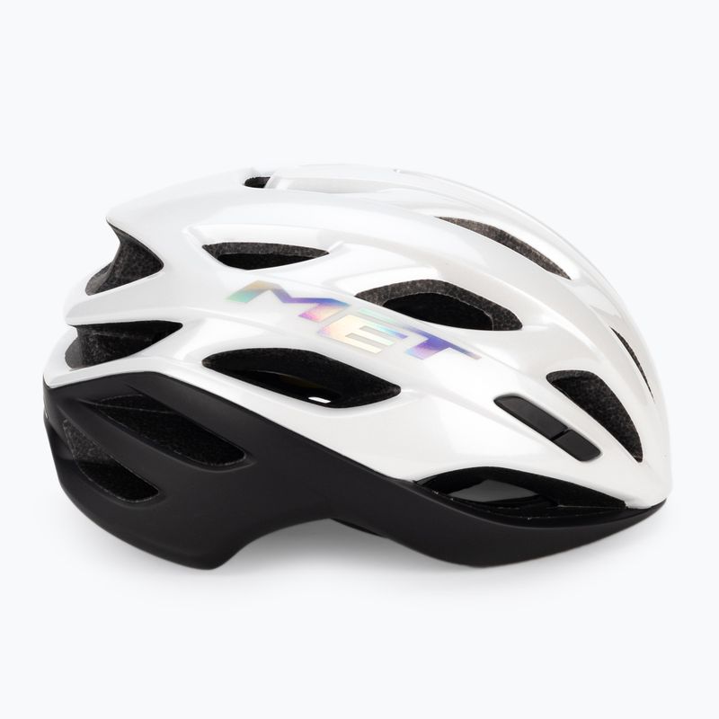 Kask rowerowy MET Estro Mips white holographic matt glossy 3