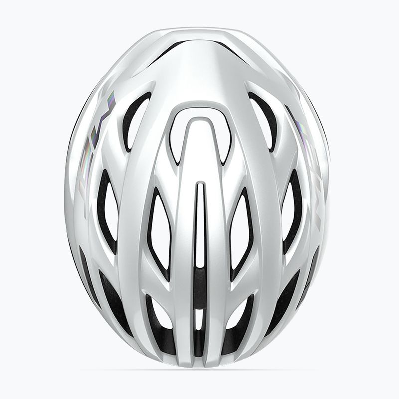 Kask rowerowy MET Estro Mips white holographic matt glossy 9