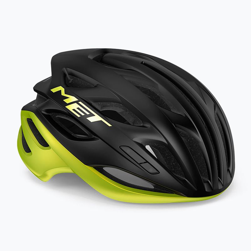 Kask rowerowy MET Estro Mips black/lime yellow metallic matt glossy 6