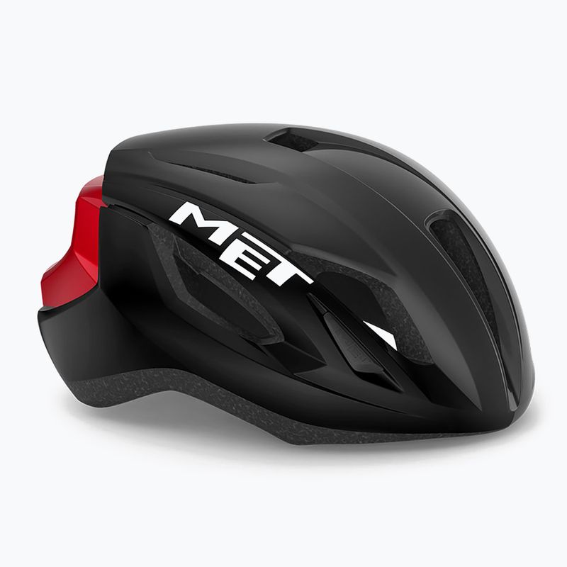 Kask rowerowy MET Strale czarno-czerwony 3HM107CE00MNR4 6
