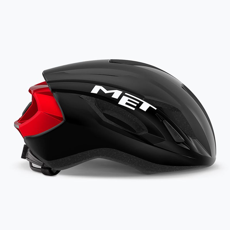 Kask rowerowy MET Strale czarno-czerwony 3HM107CE00MNR4 7