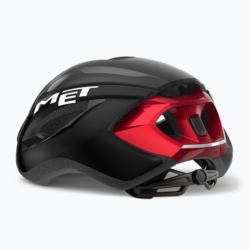 Kask rowerowy MET Strale czarno-czerwony 3HM107CE00MNR4 9