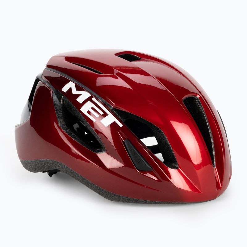Kask rowerowy MET Strale czerwony 3HM107CE00MRO2