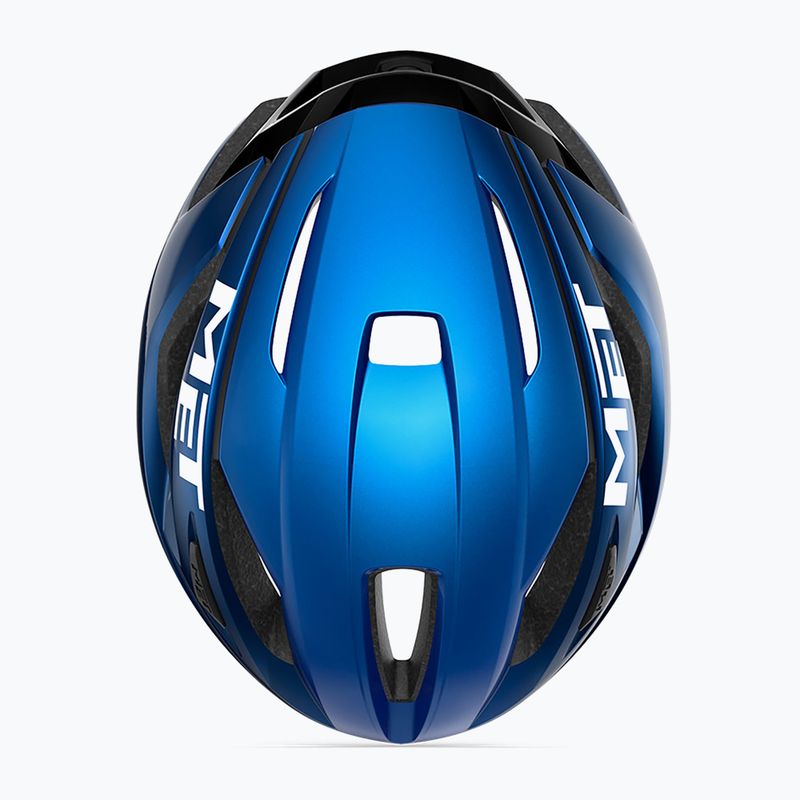 Kask rowerowy MET Strale niebieski 3HM107CE00MBL2 8