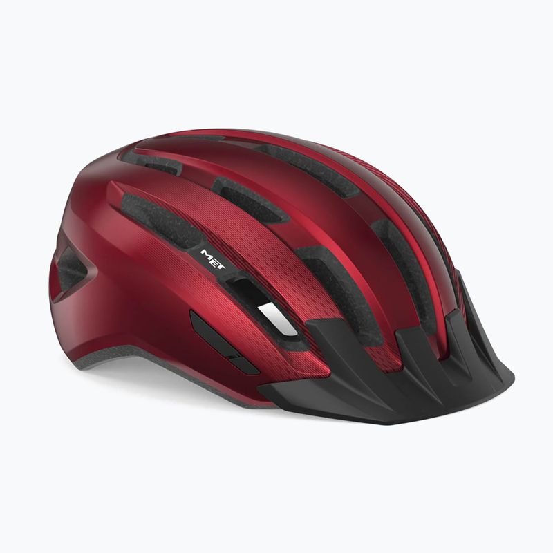 Kask rowerowy MET Downtown red glossy 6