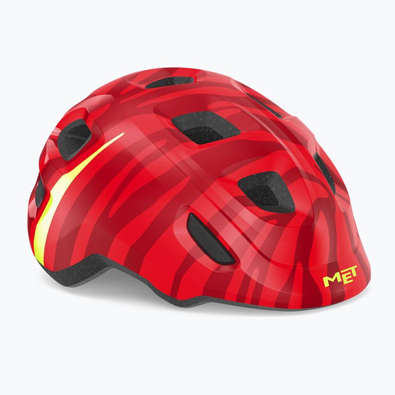 Kask rowerowy dziecięcy MET Hooray red zebra matt 6