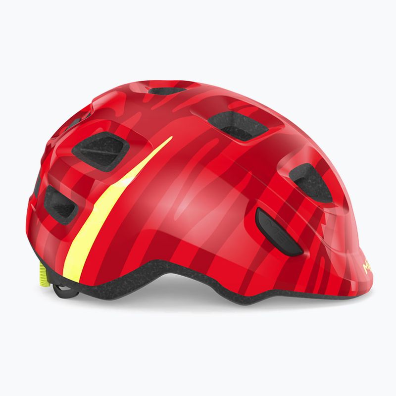 Kask rowerowy dziecięcy MET Hooray red zebra matt 7
