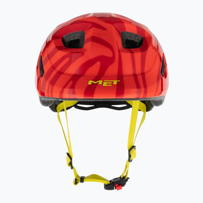 Kask rowerowy dziecięcy MET Hooray red zebra matt 2