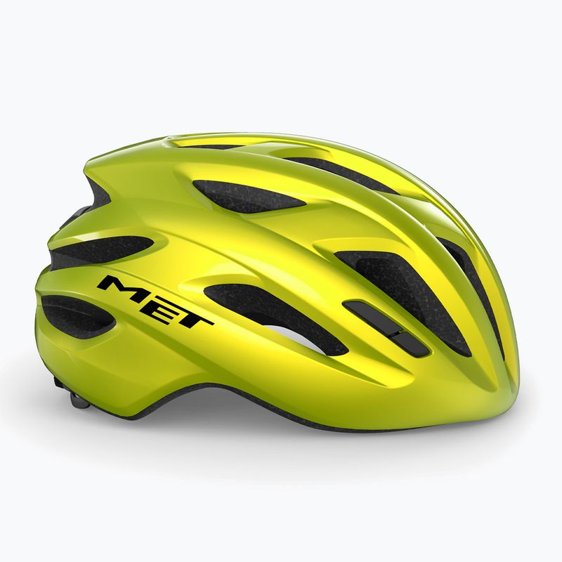 Kask rowerowy MET Idolo Mips lime yellow metallic glossy 3