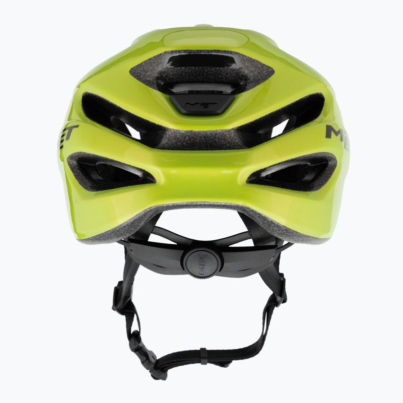 Kask rowerowy MET Idolo lime yellow metallic glossy 3