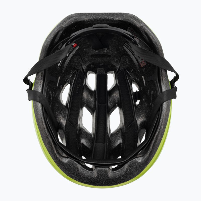 Kask rowerowy MET Idolo lime yellow metallic glossy 5