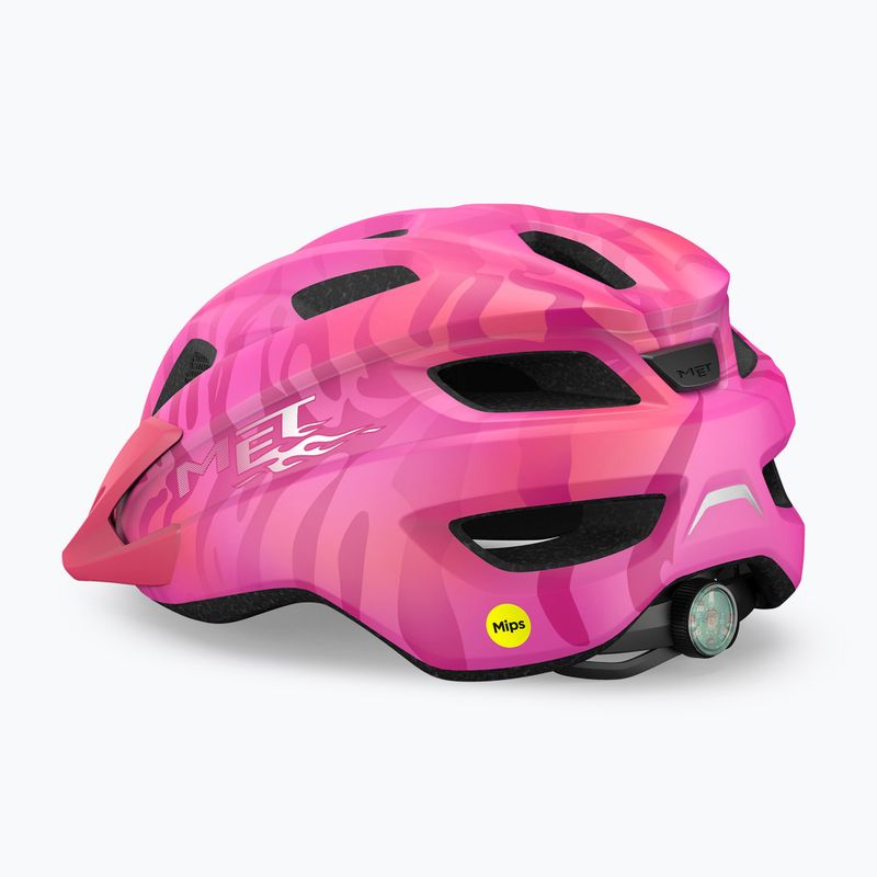 Kask rowerowy dziecięcy MET Crackerjack Mips pink matt 2