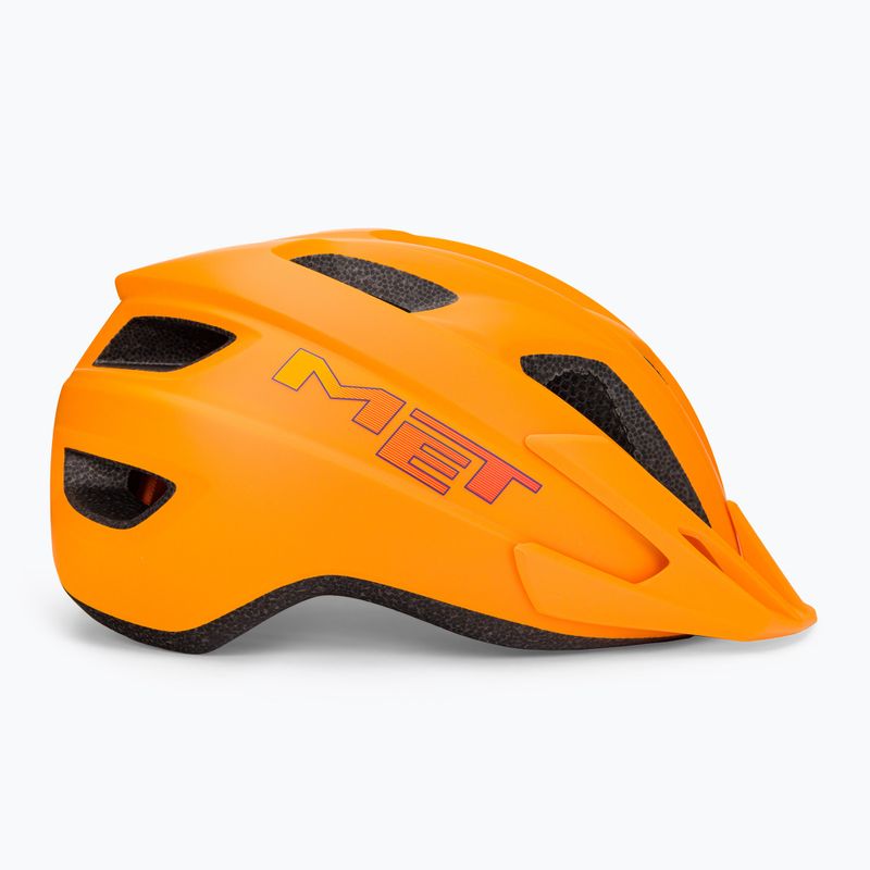 Kask rowerowy dziecięcy MET Crackerjack pomarańczowy 3HM147CE00UNAR1 3