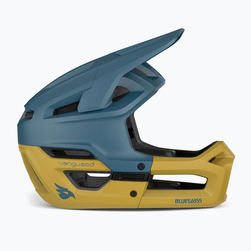 Kask rowerowy Bluegrass Vanguard blue ochre matt 2
