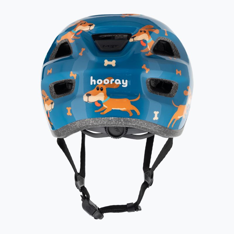Kask rowerowy dziecięcy MET Hooray blue teckel glossy 3