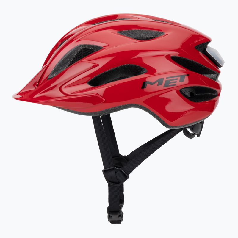 Kask rowerowy MET Crossover red matt 3