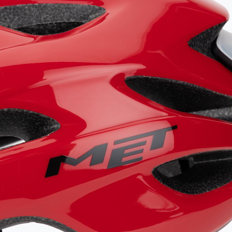 Kask rowerowy MET Crossover red matt 7