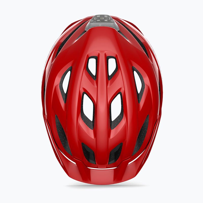 Kask rowerowy MET Crossover red matt 4