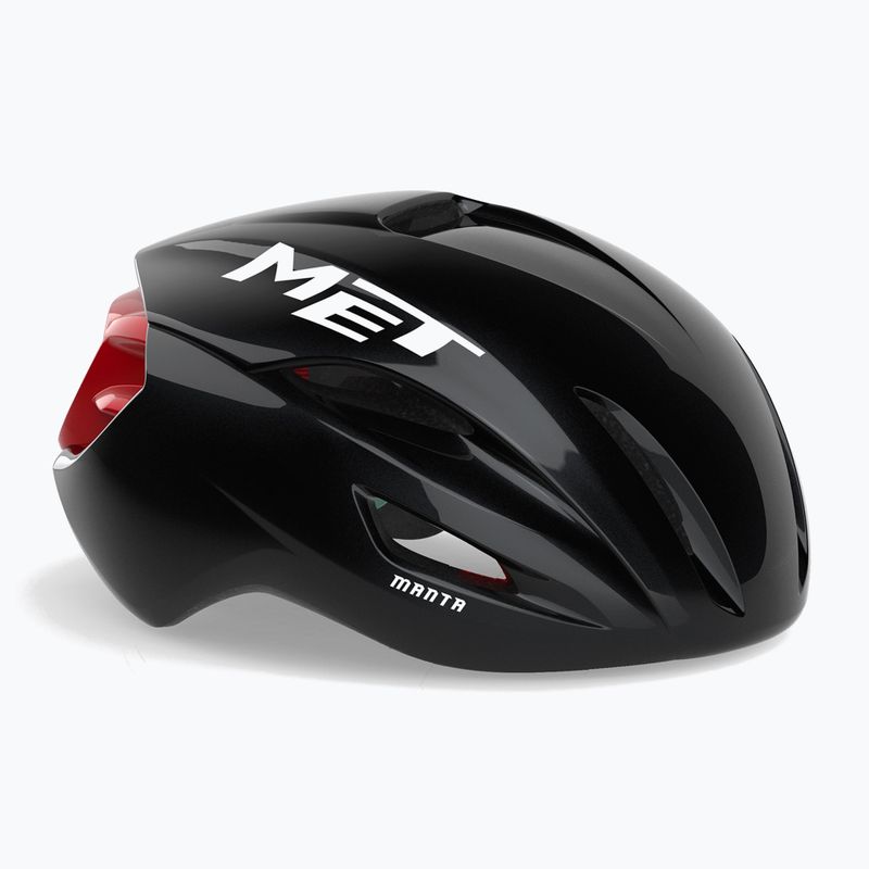 Kask rowerowy MET Manta MIPS black/red glossy 2
