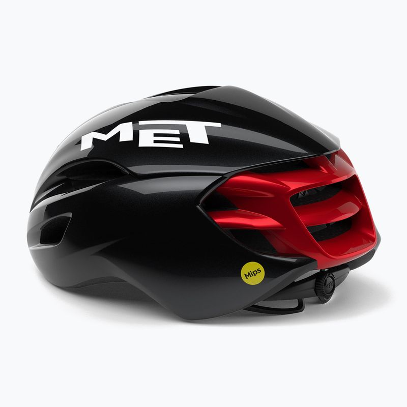 Kask rowerowy MET Manta MIPS black/red glossy 3
