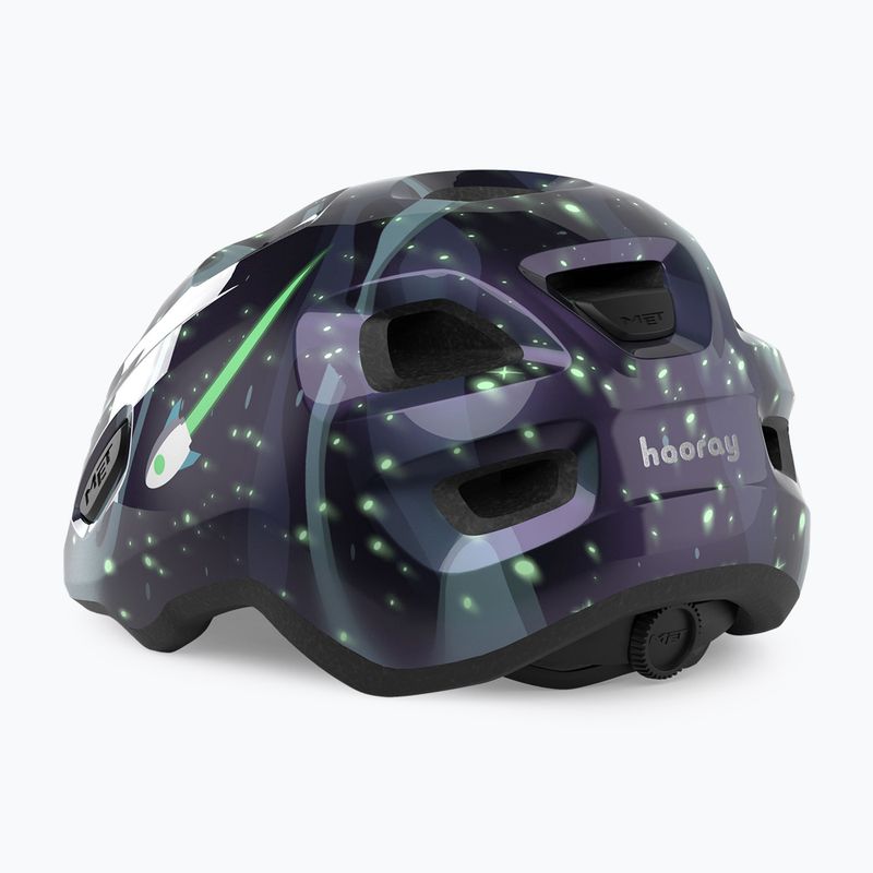 Kask rowerowy dziecięcy MET Hooray space glow in the dark 3