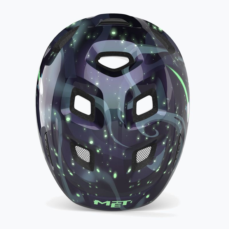 Kask rowerowy dziecięcy MET Hooray space glow in the dark 5
