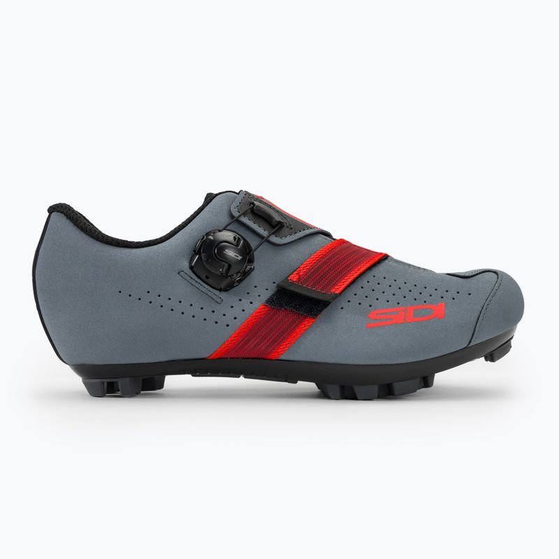 Buty rowerowe MTB męskie Sidi MTB Aertis grey/red 2