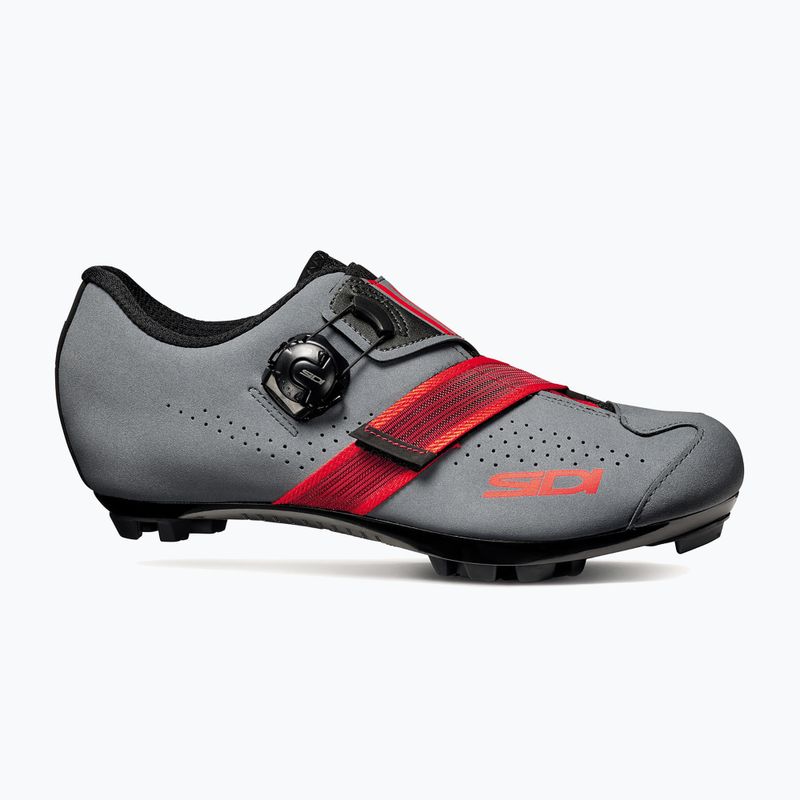 Buty rowerowe MTB męskie Sidi MTB Aertis grey/red 8