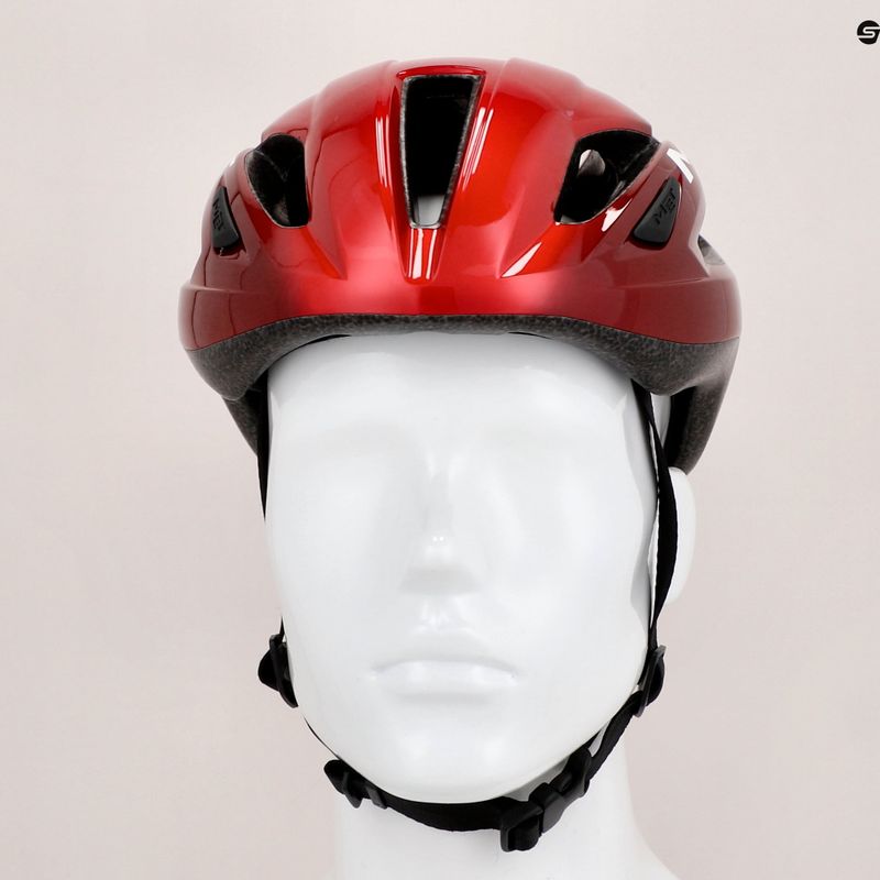 Kask rowerowy MET Strale czerwony 3HM107CE00MRO2 11