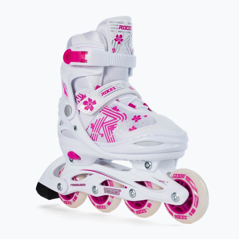 Rolki dziecięce Roces Jokey 3.0 Girl white/pink