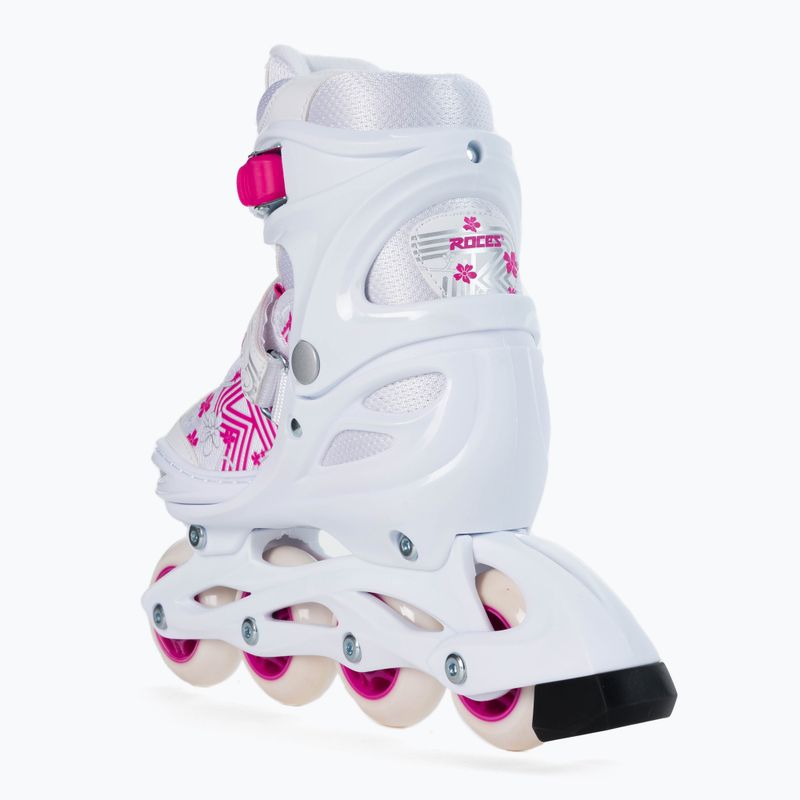 Rolki dziecięce Roces Jokey 3.0 Girl white/pink 3