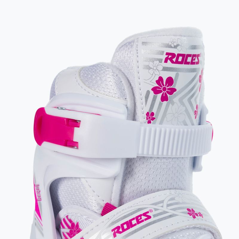 Rolki dziecięce Roces Jokey 3.0 Girl white/pink 5